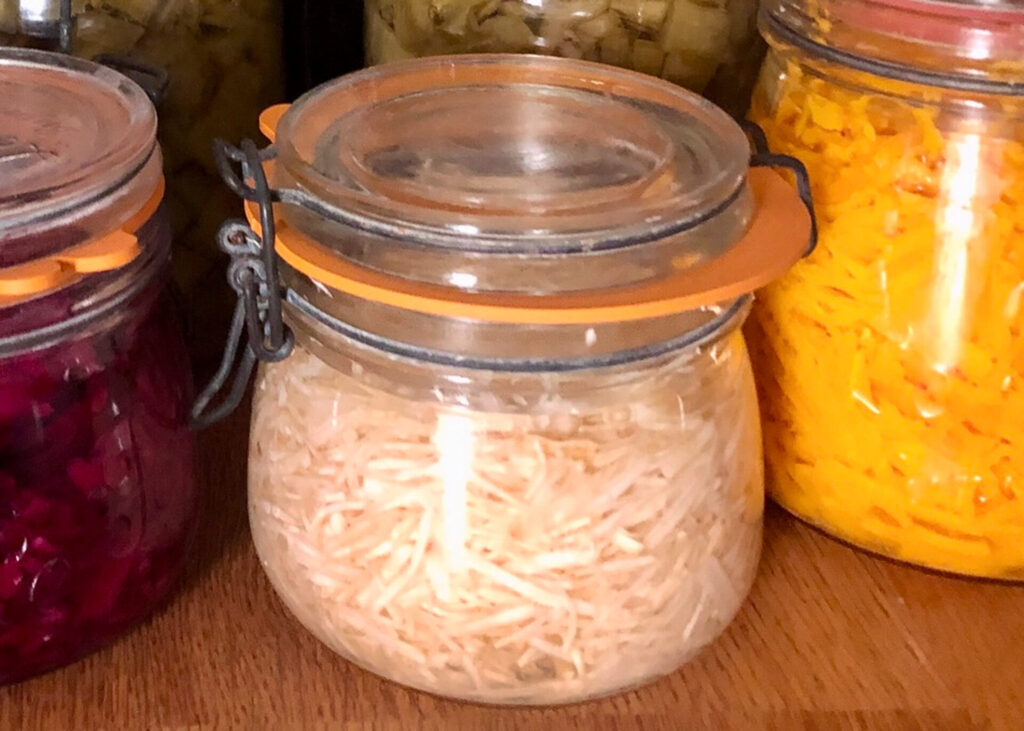 lacto fermentation de celeri rave