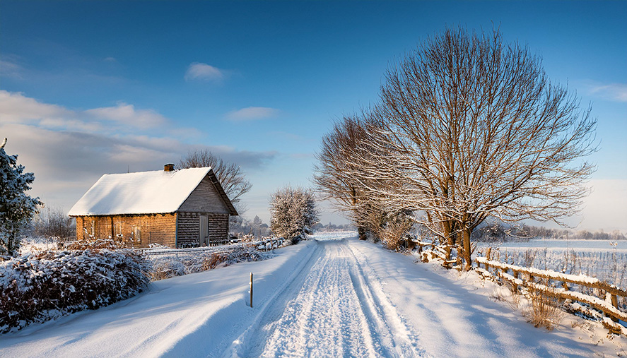 La neige peut bloquer une propriété en hiver